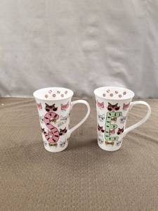 lot 12585 image: (2) Hipster Cat Coffee or Tea Mug