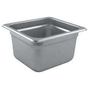lot 12606 image: (4) Winco SPJL-604 4-Inch Deep One-Sixth Size Anti-Jamming Steam Table Pan 25 Gauge NSF