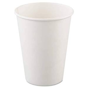 lot 12611 image: Solo Disposable Drinking Cup White Paper 12 oz. 412WN-2050 -