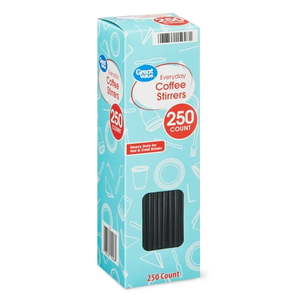 lot 12614 image: Great Value Coffee Stirrers, 250 count
