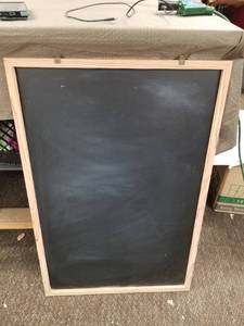 lot 12619 image: Chalk Boards Wood Frame 23 x 35 inches