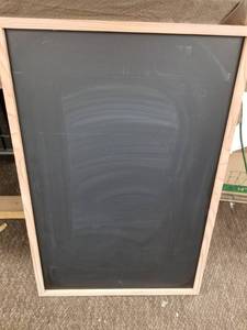 lot 12620 image: Chalk Boards Wood Frame 23 x 35 inches