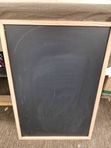 lot 12621 image: Chalk Boards Wood Frame 23 x 35 inches