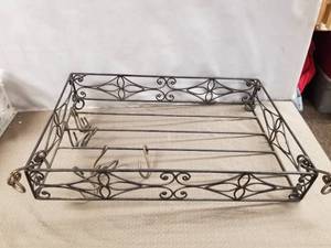 lot 12622 image: WROUGHT IRON POT RACK HANGER