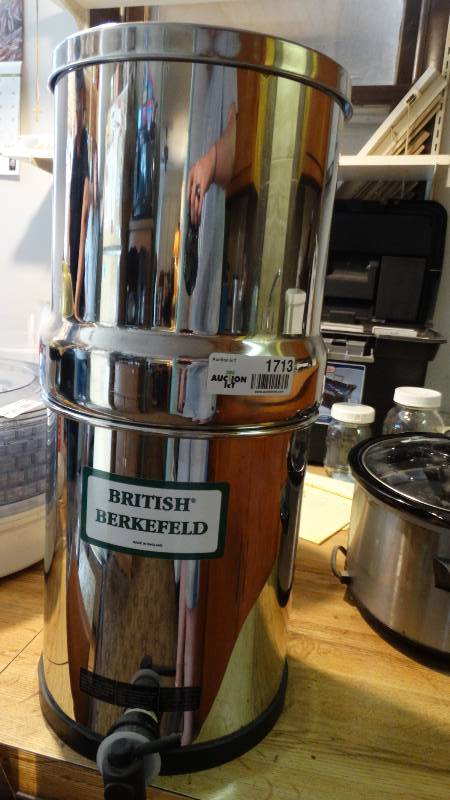 lot 1713 image: British berkefeld water filter.
