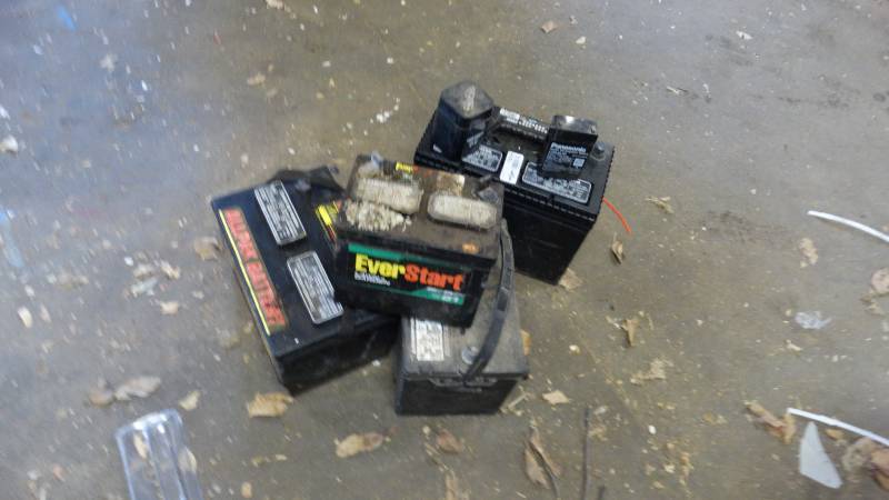 lot 1856 image: Assorted vehicle batteries,