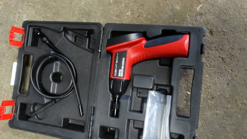 lot 1858 image: Cen-Tech digital inspection camera in case.