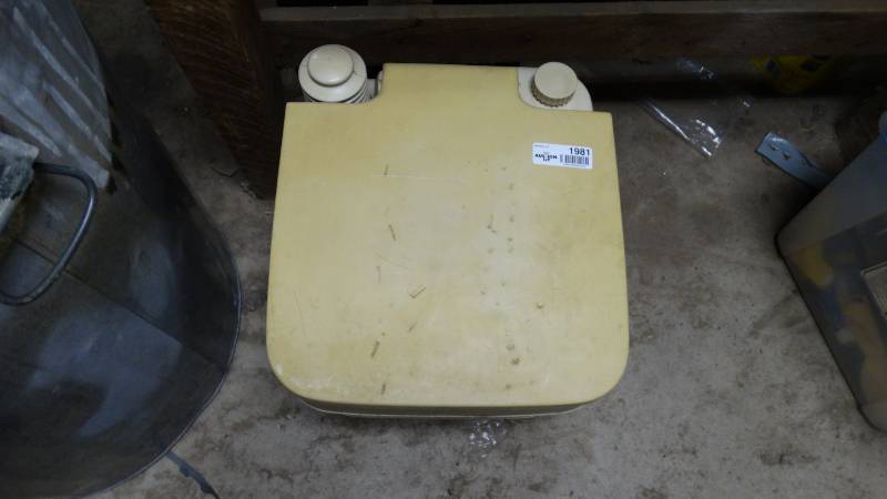 lot 1981 image: Portable toilet.