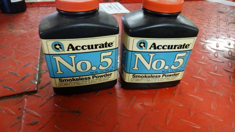 lot 1995 image: 2- Partial accurate no.5 smokeless powder.