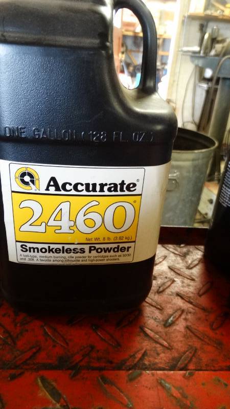 lot 5006 image: Partial, Accurate 2460 smokeless powder.