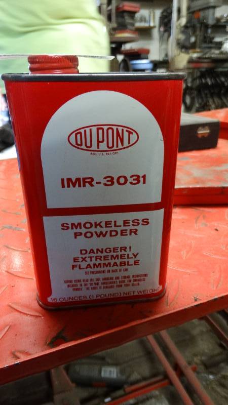 lot 5016 image: Partial OU PONT IMR-3031 smokeless powder.