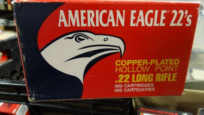 lot 5021 image: American eagle .22 long rifle rounds 400 cartridges.