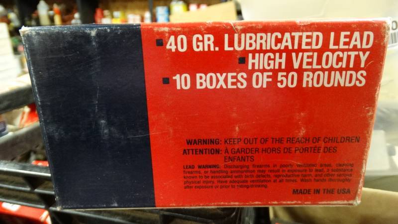 lot 5022 image: Federal lightning .22 long rifle hig velocity. 500 rim fire cartridges.