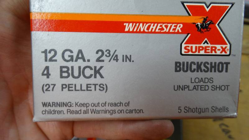 lot 5040 image: 3- Winchester 4 buck shots and 4- boxes of magnum buck shot 00 buck.