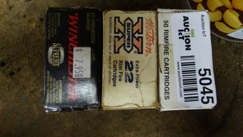 lot 5045 image: Various lot .22 rounds.