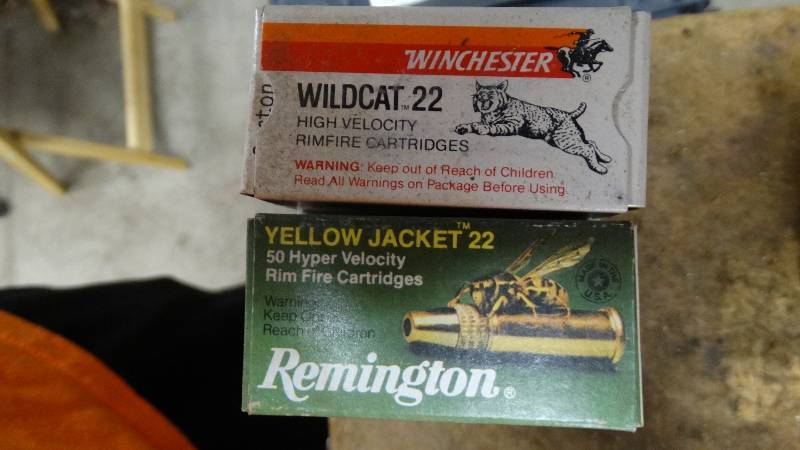 lot 5046 image: 10- boxes of .22 rounds.