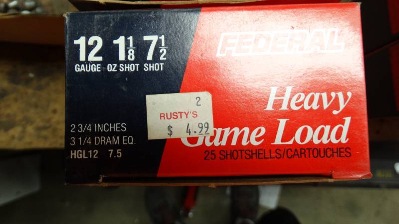 lot 5049 image: 10- boxes of federal heavy game load 25 shot shells, 12 guage, 1 18oz shot, 7 12 shot.