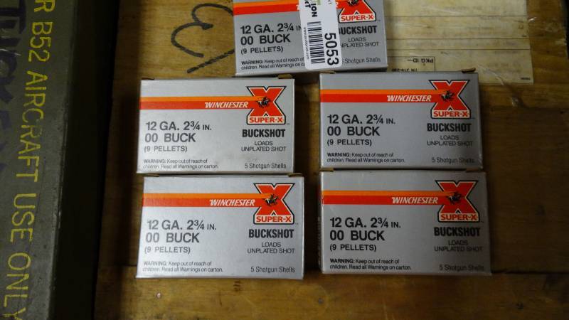 lot 5053 image: 5- boxes of winchester buckshot 12 guage 2 34 in 00 buck.