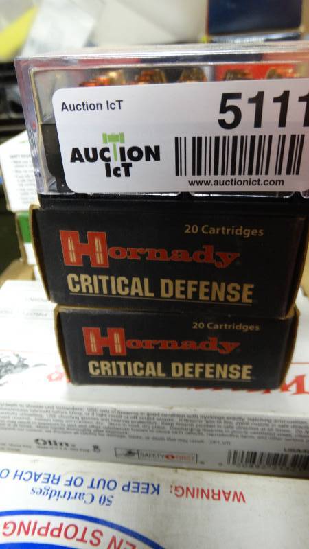 lot 5111 image: Lot of 4 boxes of .40 S&W ammo.