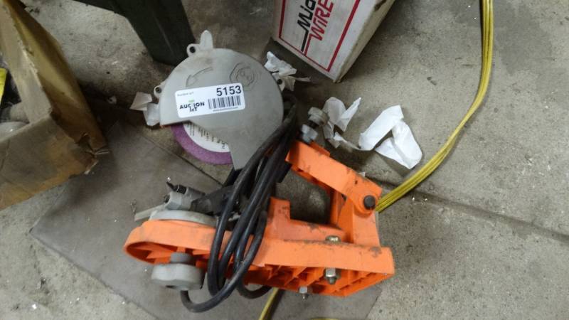lot 5153 image: Chicago electric chain saw sharpener.