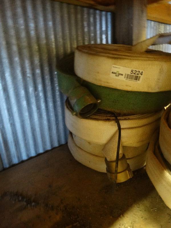 lot 5224 image: 5 rolls of fire hose.