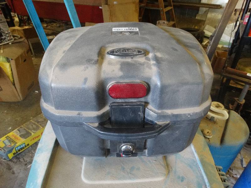 lot 5270 image: Locking motorcycle container.