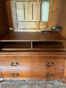 lot 47866 image: Large Wood Armoire