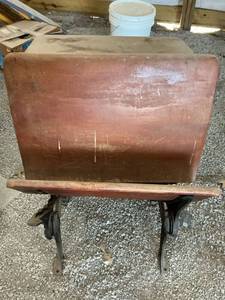 lot 47887 image: Antique School Desk