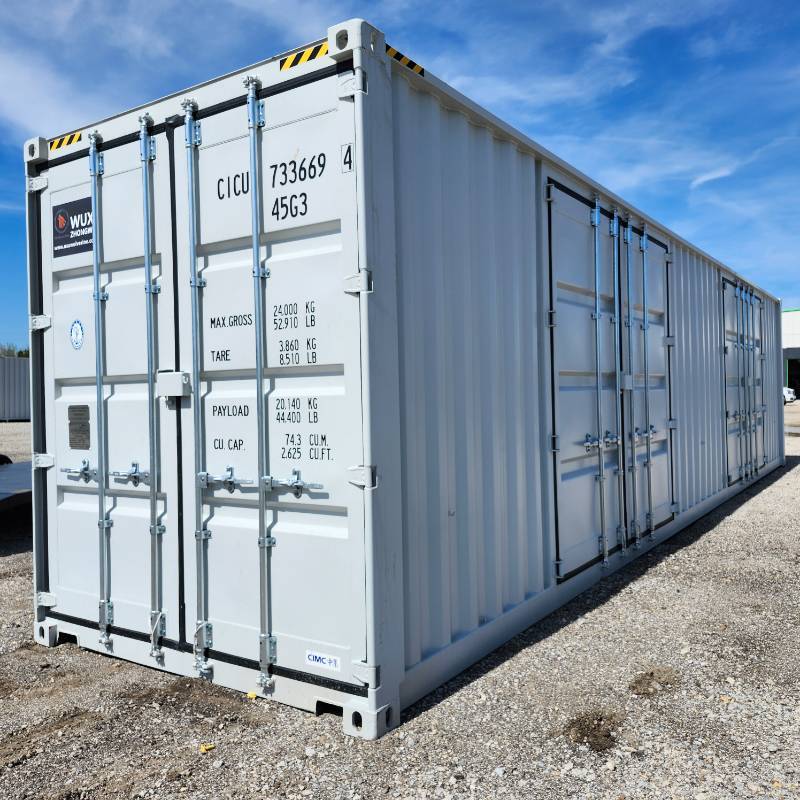 lot 2484 image: One Way Use 40 High Cube Storage Container, 2 Door Opening, End Opening  Wolverine CICU7336694