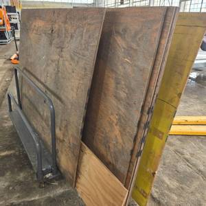 lot 511 image: Industrial Sheet Material Cart with Steel Frame  Contents Included