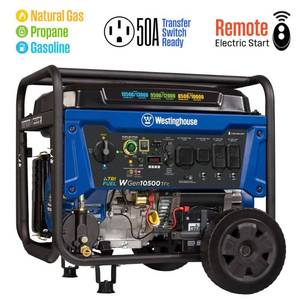 lot 36028 image: Westinghouse 10 500W Remote Start Power Generator CO Sensor - Retail $1249