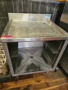 lot 7510 image: Stainless Steel Commercial Glass Washer Draining Station