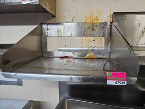 lot 7539 image: Stainless Steel Wall-Mounted Shelf Unit - 24