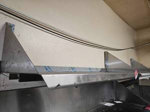 lot 7542 image: Commercial Wall Mounted Stainless Steel Shelf - 84