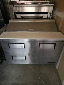 lot 7555 image: True TSSU-48-12D-2 Commercial Undercounter Refrigerator with Drawers