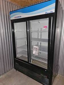 lot 7559 image: Blue Air Commercial Refrigerator BKGM48SLB Cold Station Display (appears unused)