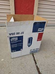 lot 7583 image: Tork Liquid Soap Dispenser 57 00 28A Black Elevation Design Quantity 3