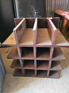 lot 7592 image: Wooden Wine Rack 12-Slot