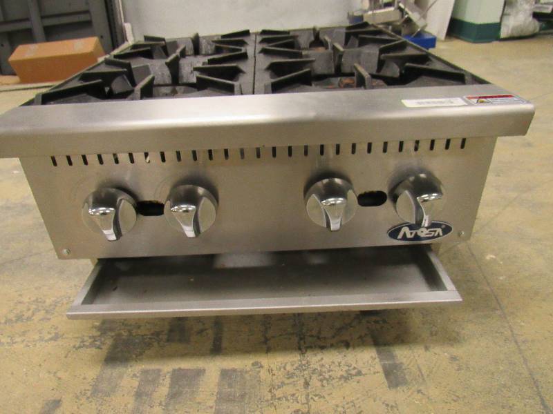 4 Burner Gas Plate Countertop Range Atosa Athp 24 4 Contractor Surplus Material Equipment Auction Equip Bid 4 Burner Gas Plate Countertop Range Atosa Athp 24 4 Contractor Surplus Material Equipment Auction Equip Bid