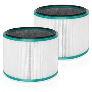 lot 1886 image: A 2 Pack Air Purifier Filter Replacement for Dyson HP01 HP02 DP01 DP02 Desk Air Purifiers, Funmit 360° Combi Glass HEPA Carbon Filter Fit for Dyson Pure Hot Cool Link Air Purifier, Part # 968125-03