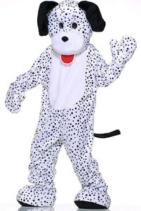 lot 1924 image: Lormaka Dalmatian Plush Dog Mascot Costume, Spotted Black and White