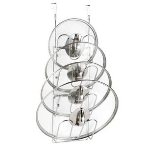 lot 1942 image: YQh The-Cabinet Pot Lid Organizer,Door Mounted Pot cover rack,Pot Lid Storage,Cabinet-Hanging Type Pot Lid Rack,304 stainless steel Pot cover support in kitchen, cabinet and food cabinet