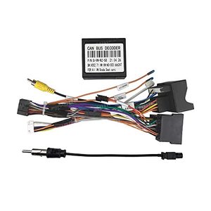 lot 2131 image: A 16pin Car Radio Stereo Power Wiring Harness Cable wCan Bus decoder Compatible for VW JettaCCPoloPassatGolf Skoda