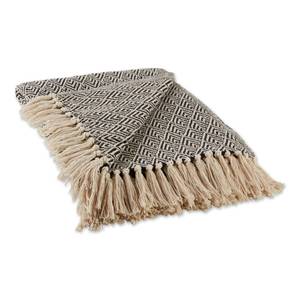 lot 2153 image: DII Diamond Throw Collection Cotton Woven, 50x60, Black
