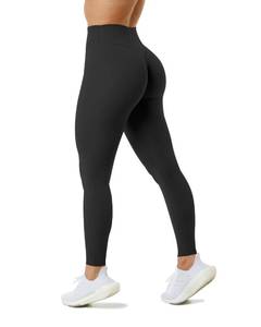 lot 2424 image: Unthewe High Waisted Butt Lifting Workout Gym Leggings for Women Buttery Soft Athletic Yoga Pants(U810-Black-S)