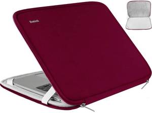 lot 2427 image: Laptop Case 15.6 Inch, Durable Shockproof Protective Cover Flip Case Briefcase Carrying Bag Compatible with 15.6 HP, ASUS, Lenovo, Acer, Notebook, Computer, Ultrabook, Chromebook, Red
