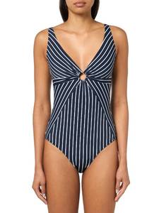 lot 2433 image: Tommy Hilfiger Womens Swim One Piece,Sky Captain Stripe,Large