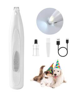lot 2467 image: FURBONA Dog Paw Trimmer with LED Light, Rechargeable Cordless Electric Grooming Clippers, Low Noise Pet Hair Shaver for Small Dogs Cats Trimming Around Paws, Eyes, Ears, Face, Rump