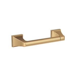 lot 2468 image: Amerock BH36021CZ  Champagne Bronze Pivoting Double Post Toilet Paper Holder  8-1316 in. (224 mm) Toilet Tissue Holder  Mulholland  Bath Tissue Holder  Bathroom Hardware  Bath Accessories