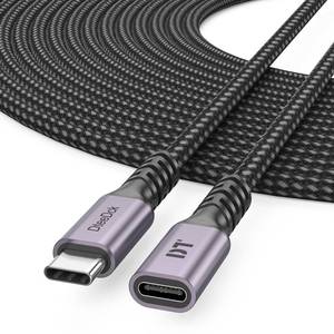 lot 2469 image: USB C Extension Cable 20ft, Upgraded USBC Extender 100W Charging 4K60Hz Display Male to Female Braided Cord USB3.2 Gen2 for Laptop Tablet Mobile Phone and More Type C Device